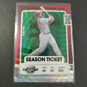 2021 Panini Contenders Optic Green Wave Paul Goldschmidt # 54